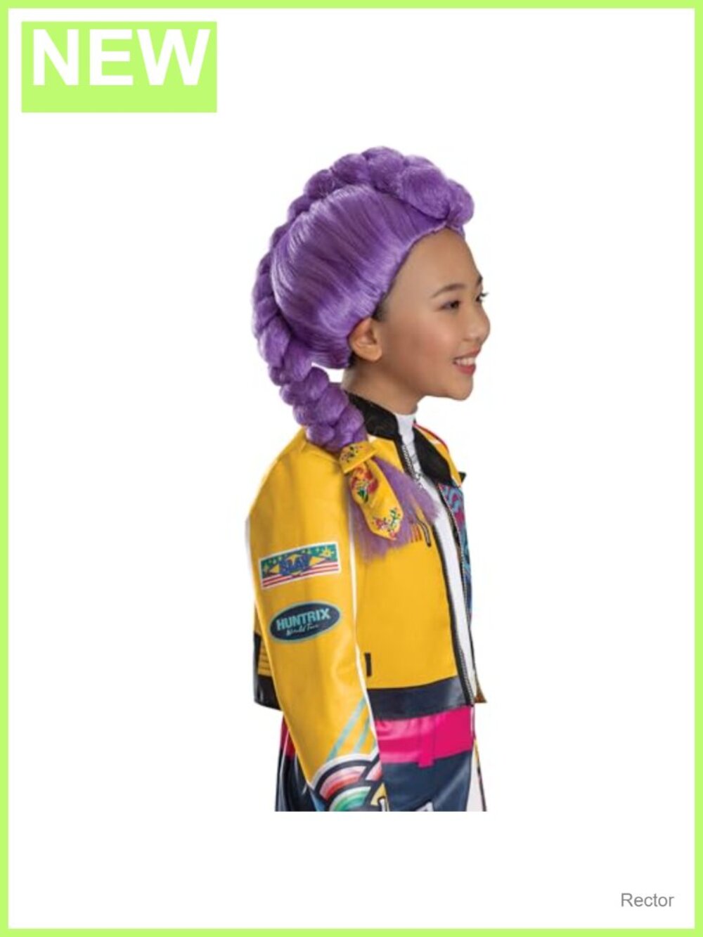 Kids Rumi Wig Costume Accessory Detachable Ribbon Halloween Cosplay